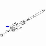 yamaha golf cart wheel hub assembly